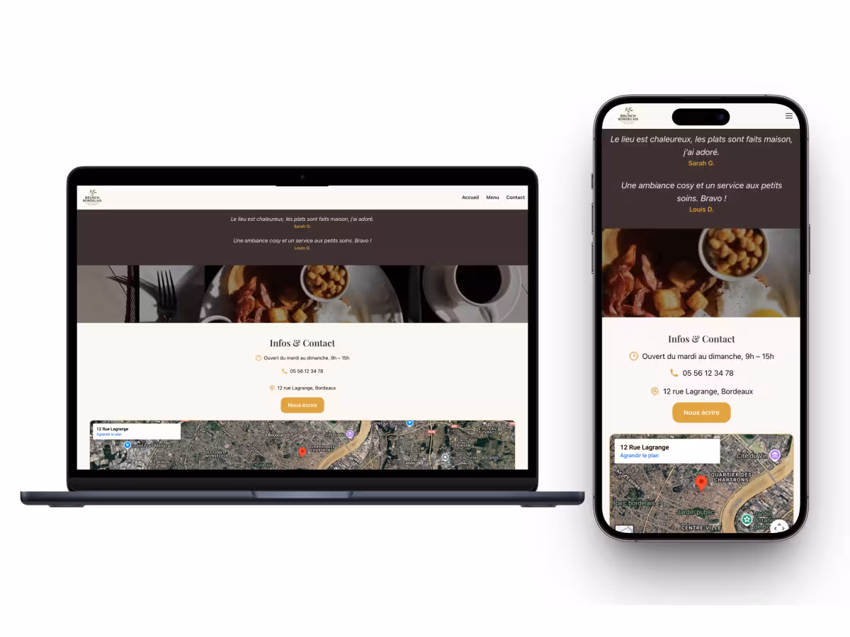 Aperçu du projet Le Brunch Bordelais